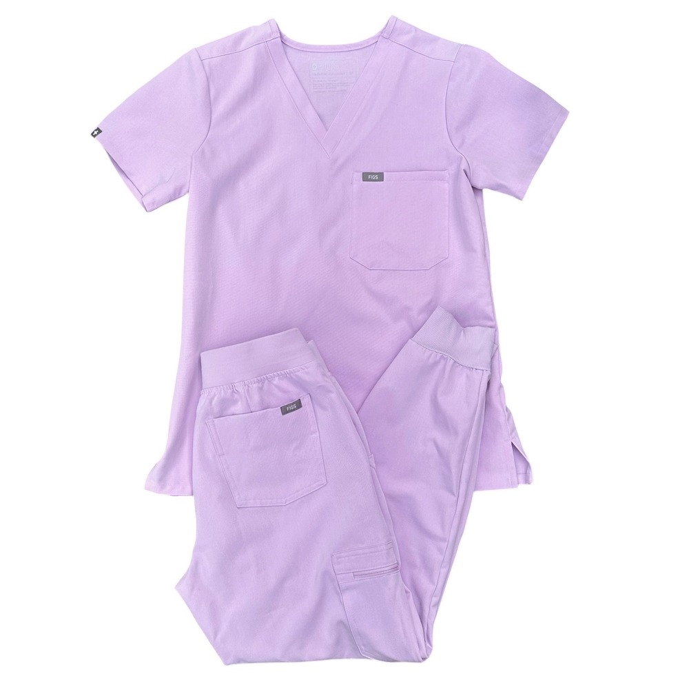 Figs Technical Collection Scrub Set Lilac Lavender Light Purple XS
